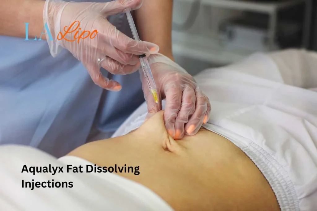 woman having fat dissolving injections Rhyl in the stomach