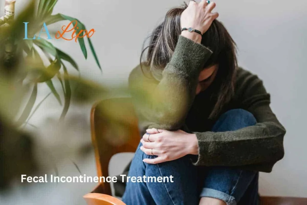 woman worried about fecal incontinence diet Rhyl