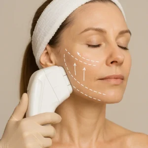 Woman having HI-FU to reduce wrinkles call LA LIPO Rhyl Now!
