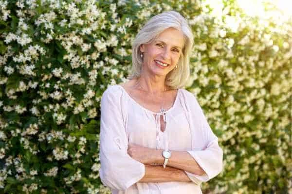 Older woman happy with urinary incontinence treatment Rhyl