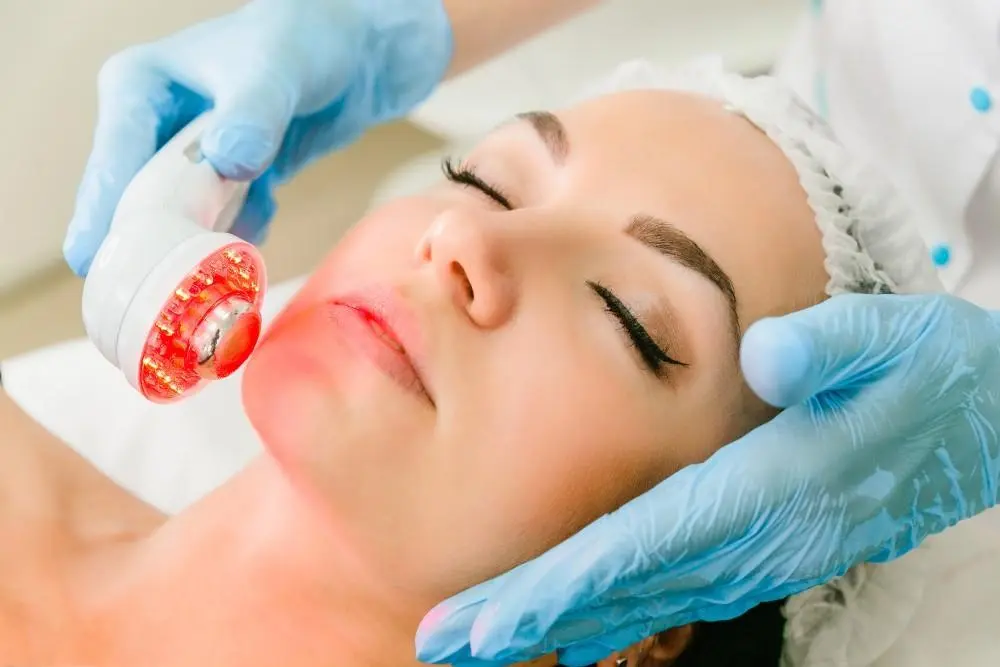 woman having non-surgical Morph8 treatment Rhyl