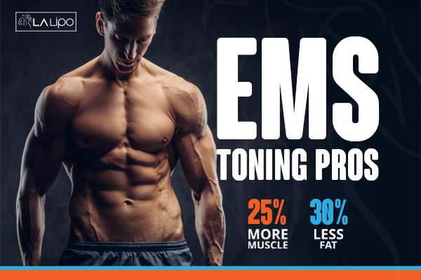 Image of man with sculpted stomach showing the fat loss and muscle gain of LA-EMS Body Sculpting Treatment Rhyl