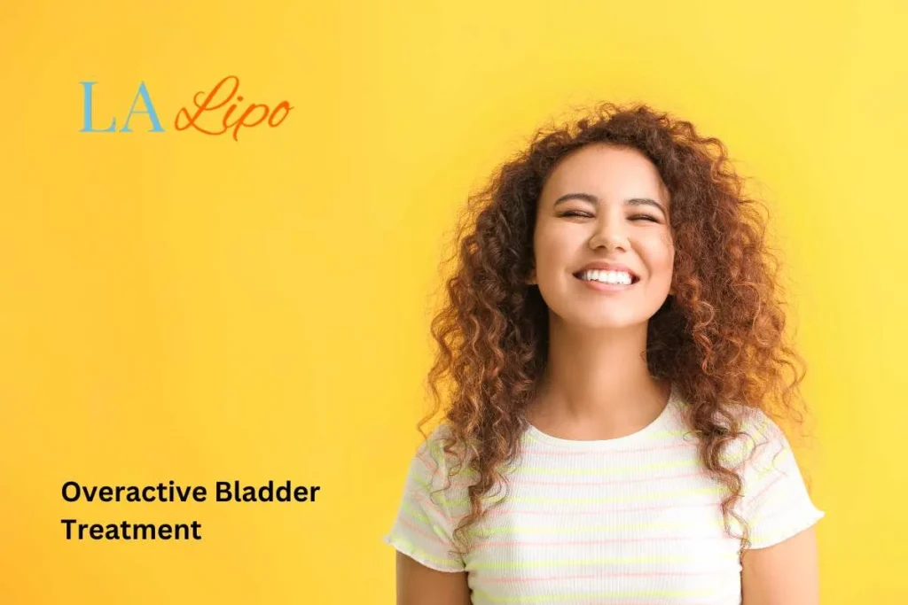 woman smiling about overactive bladder treatment Rhyl solutions